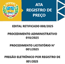 ATA DE REGISTRO DE PREÇO
