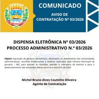 Comunicado de Aviso de Contratação Direta nº 003/2026