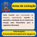 Aviso de Licitação