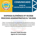 COMUNICADO DE AVISO DE CONTRATAÇÃO Nº 05/2026