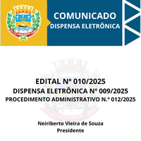 Comunicado de Dispensa Eletrônica nº 009/2025