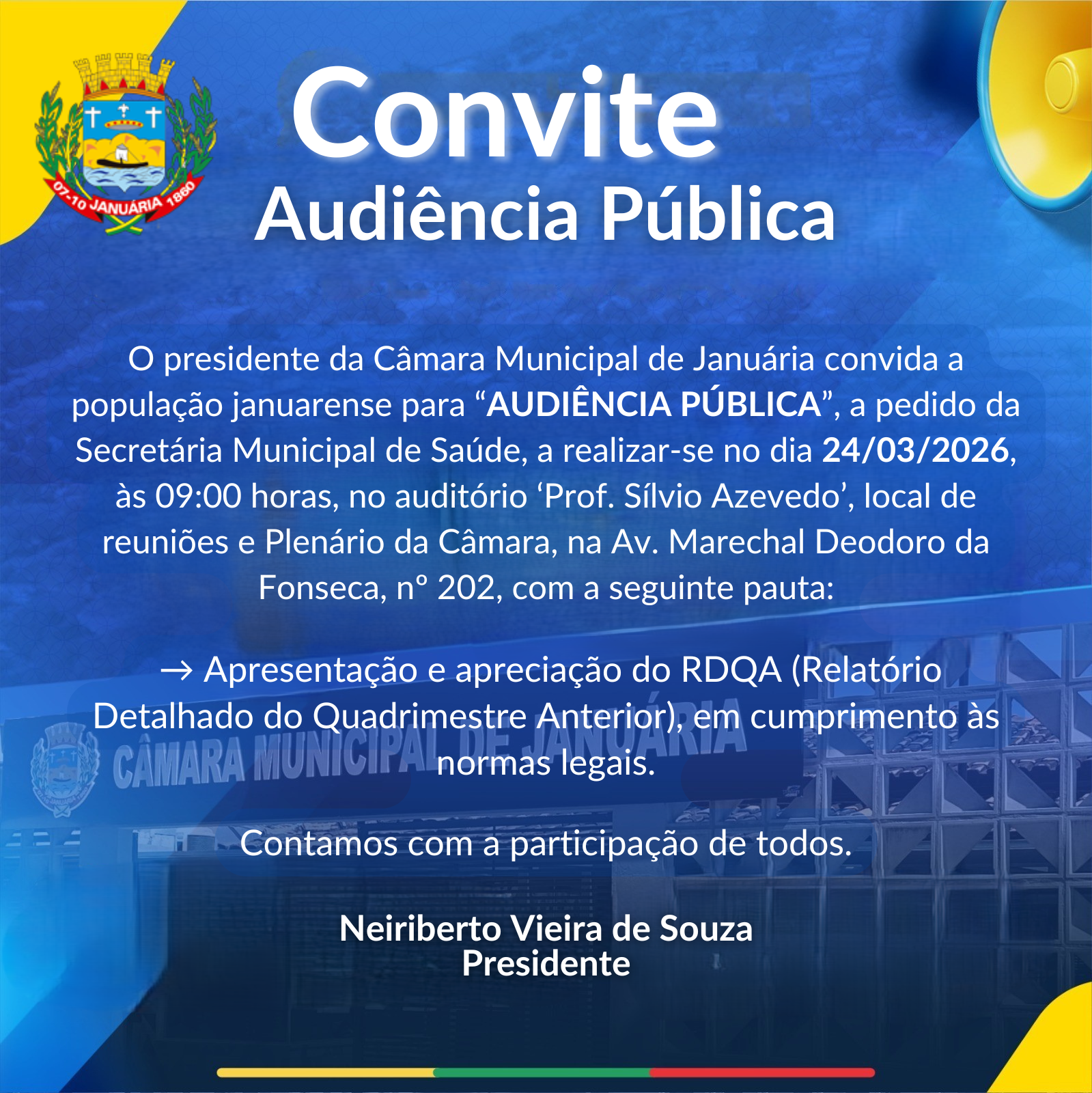 Convite Audiência Pública 